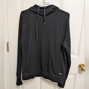 Sweaty Betty Women's Black Pullover Hoodie Sweatshirt Size Med